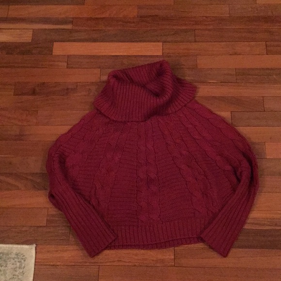 Qi Sweaters - NWOT stunning wine color dolman sweater